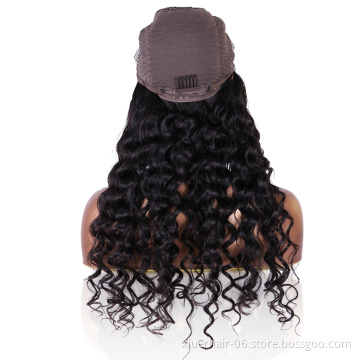 Natural Hair Wholesale Brazilian Front HD Closure for Black Women Pre Plucked 4x4 Human Hair Lace Wig
